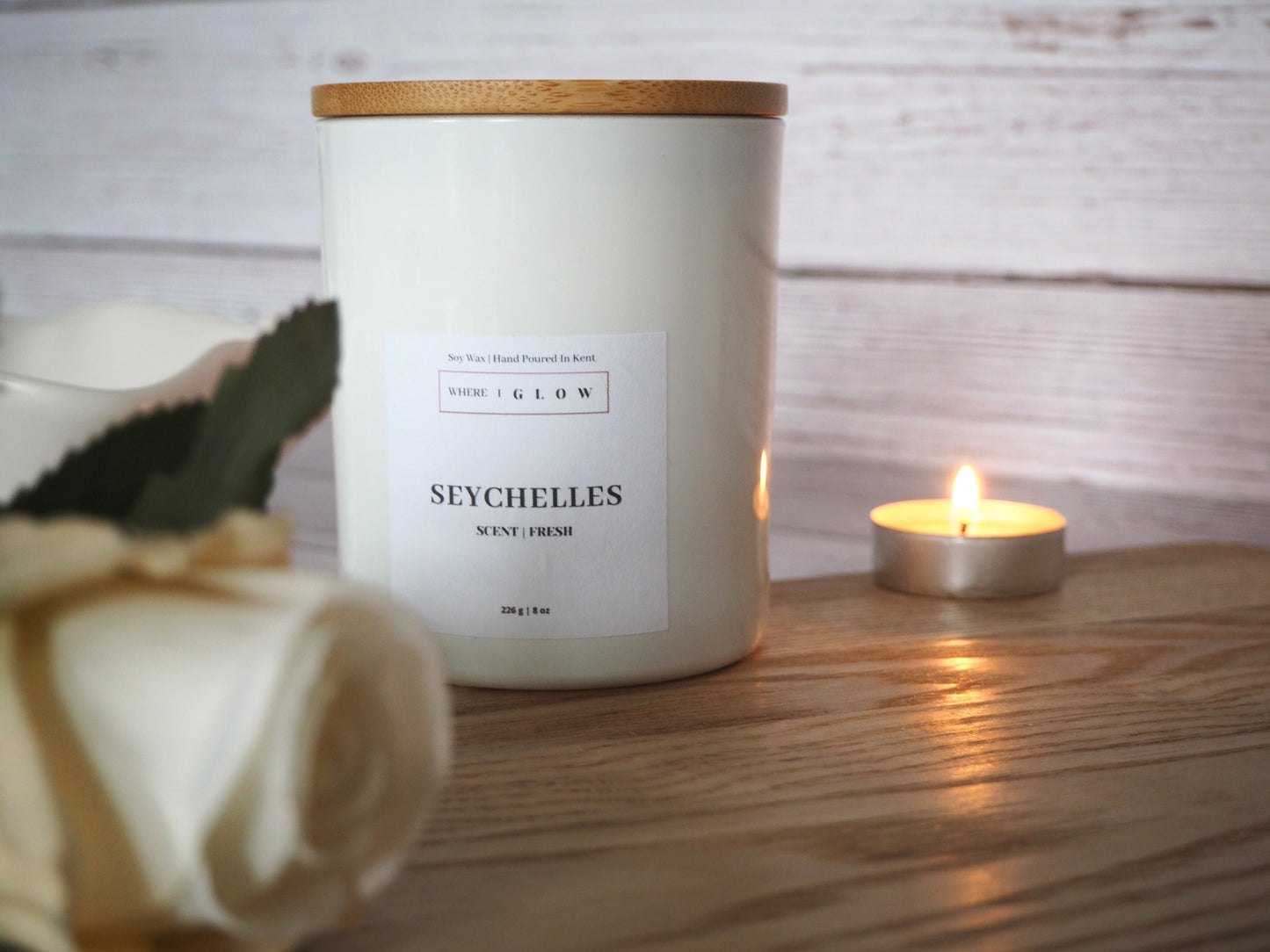 Seychelles Soy Candle 8 oz by Where I Glow