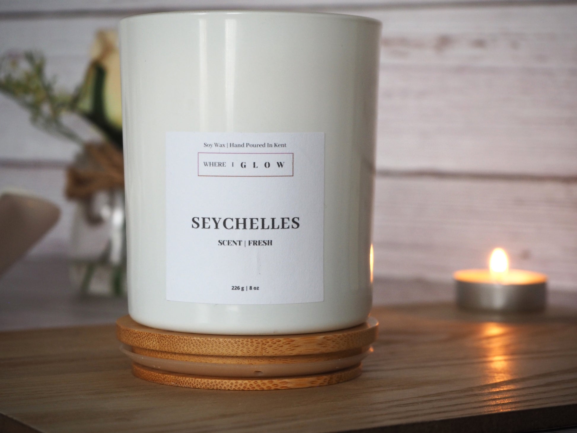 Seychelles Soy Candle 8 oz by Where I Glow