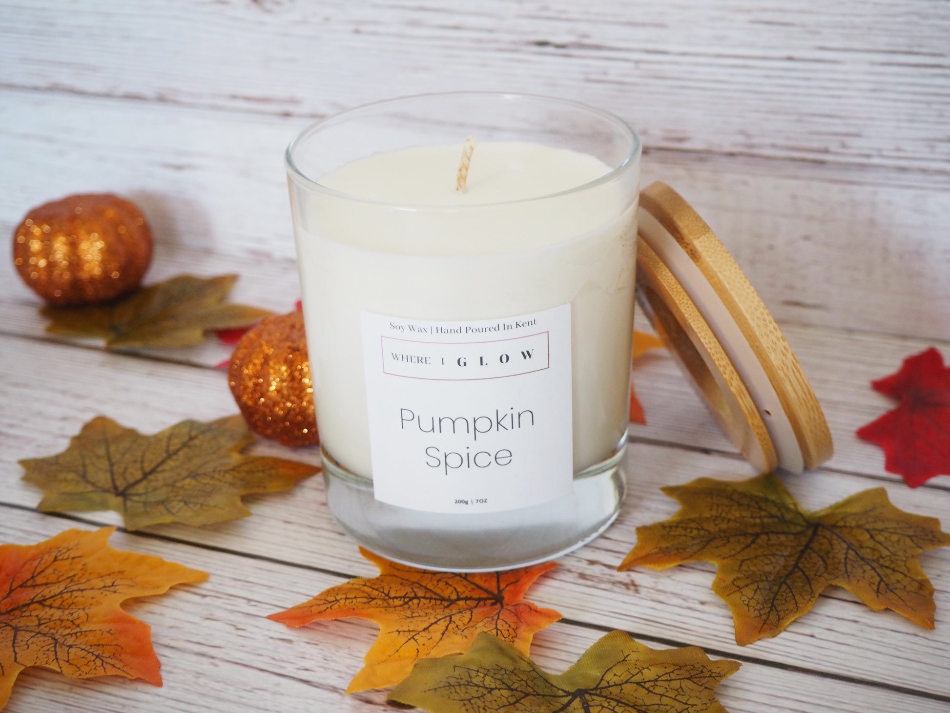 Pumpkin Spice Spicy Soy Candle 7 oz by Where I Glow