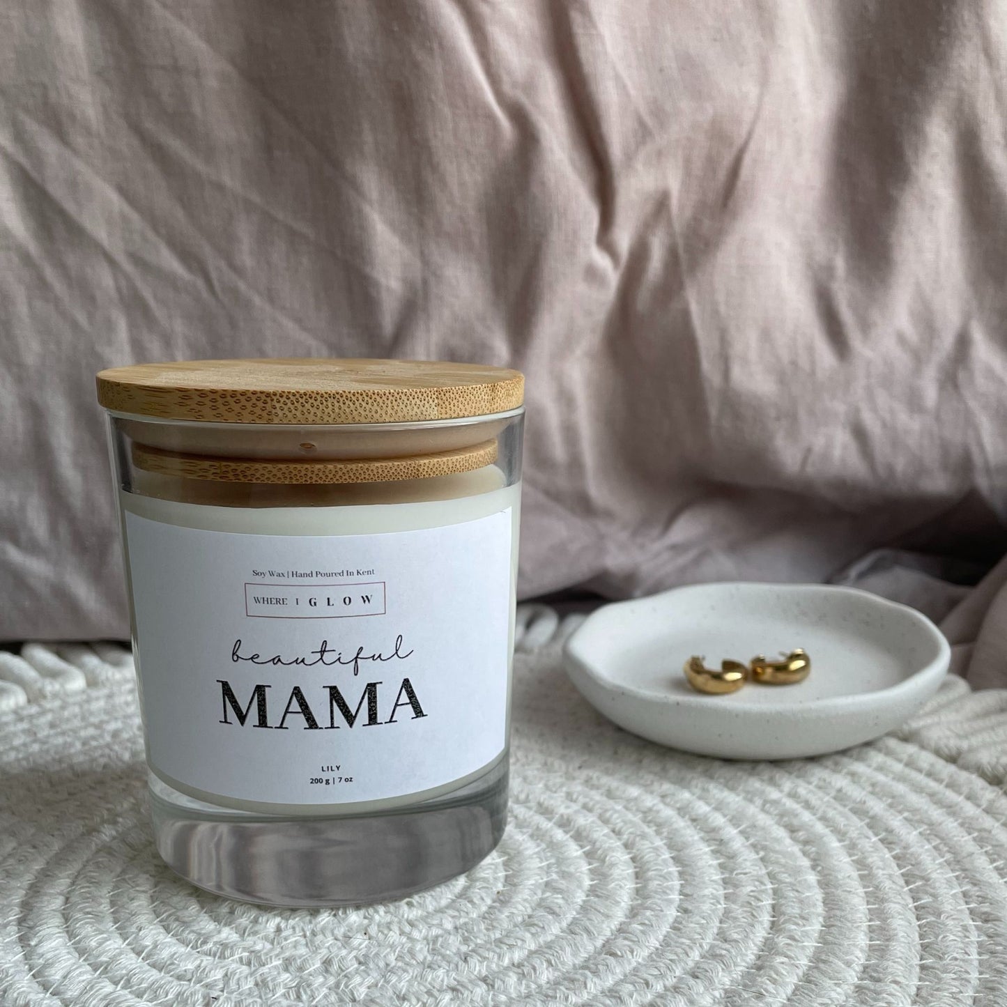 Vegan Mama Candle Scented Soy Candle Gift by Where I Glow