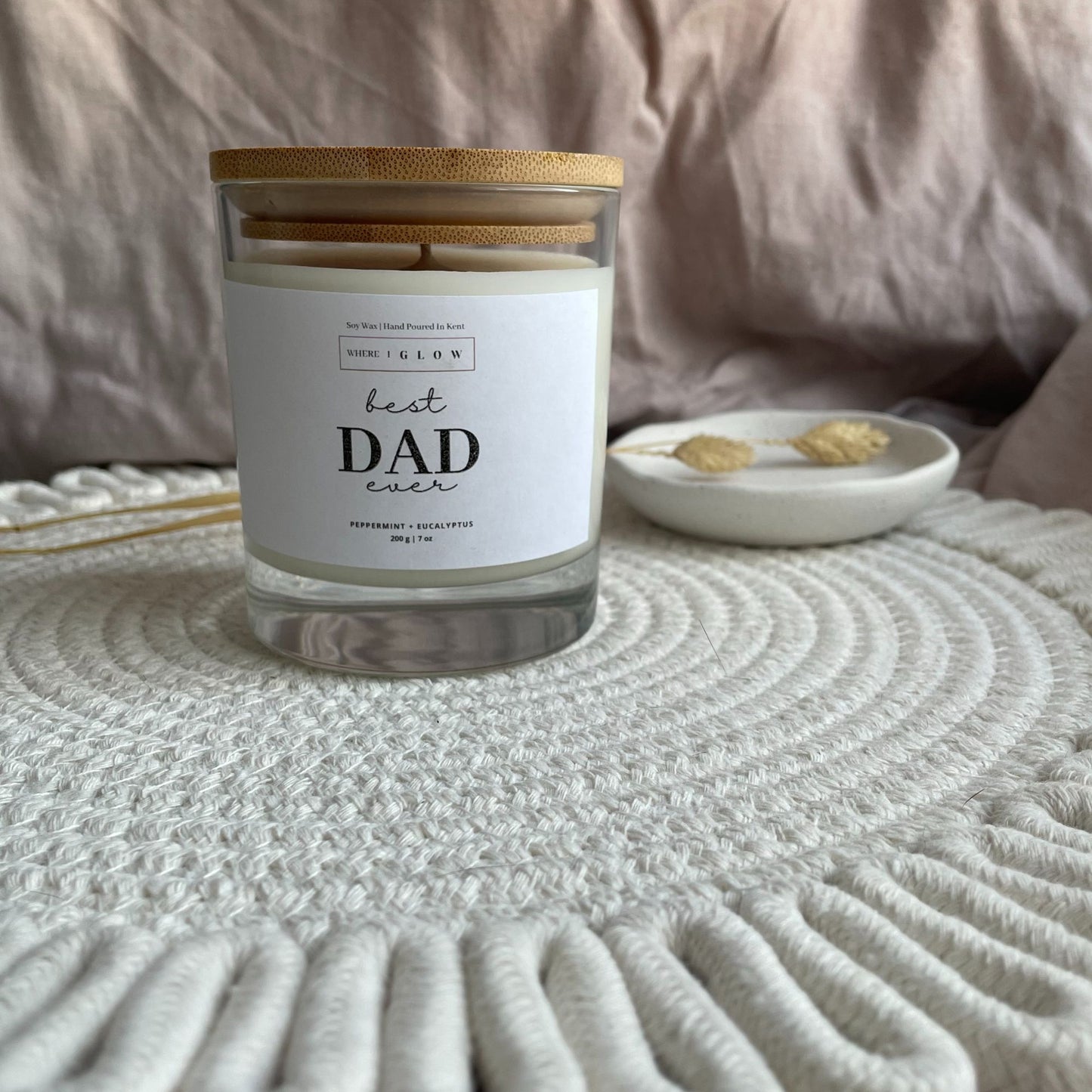 Fathers Day Gift Scented Soy Candle by Where I Glow
