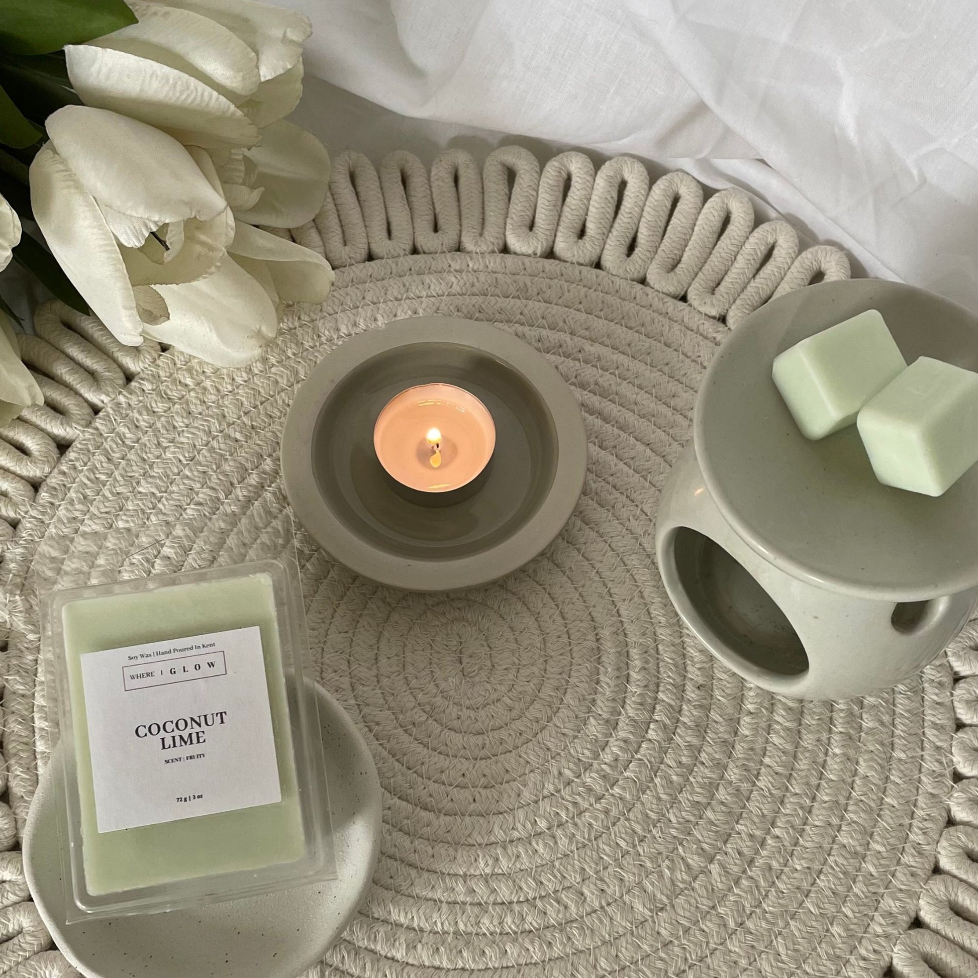 Coconut Lime Soy Wax Melt by Where I Glow