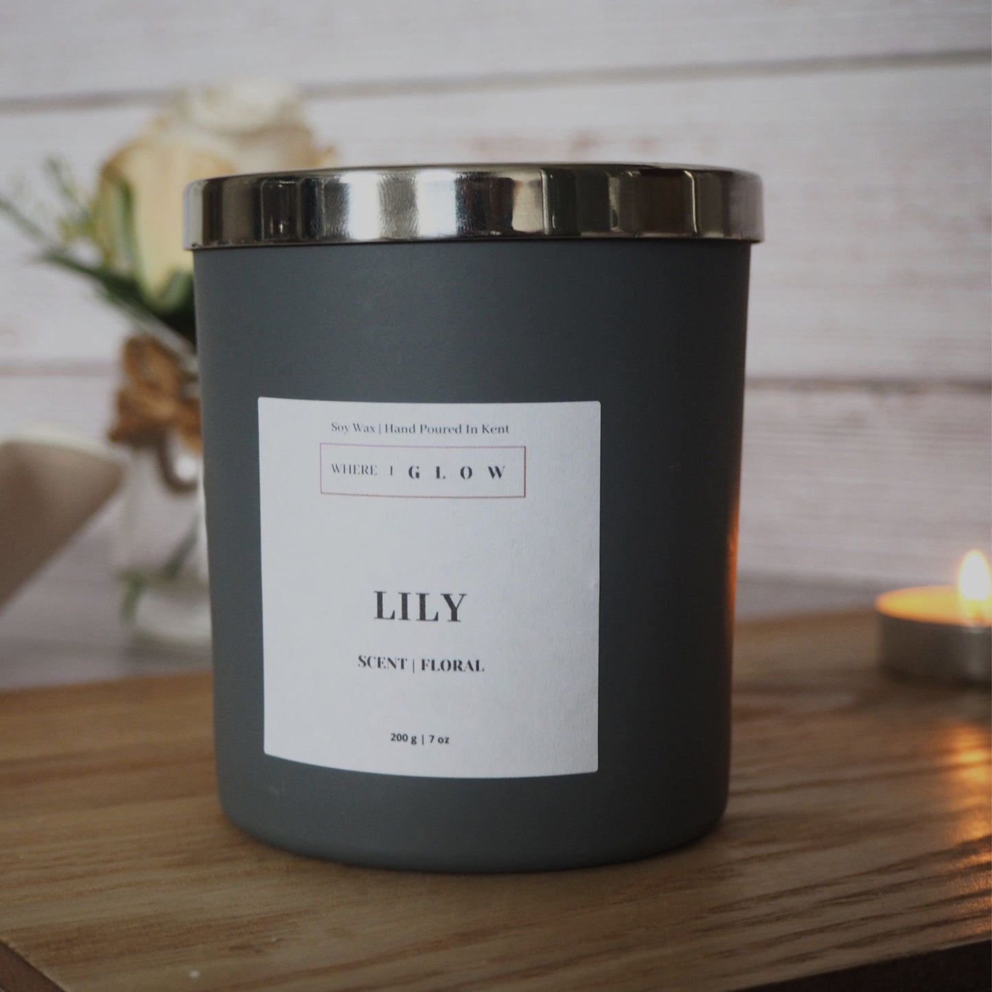 Lily Soy Candle 7 oz by Where I Glow