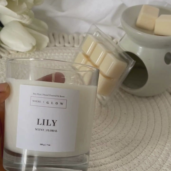 Lily Soy Spring Candle 7 oz Home Fragrance candles by Where I Glow