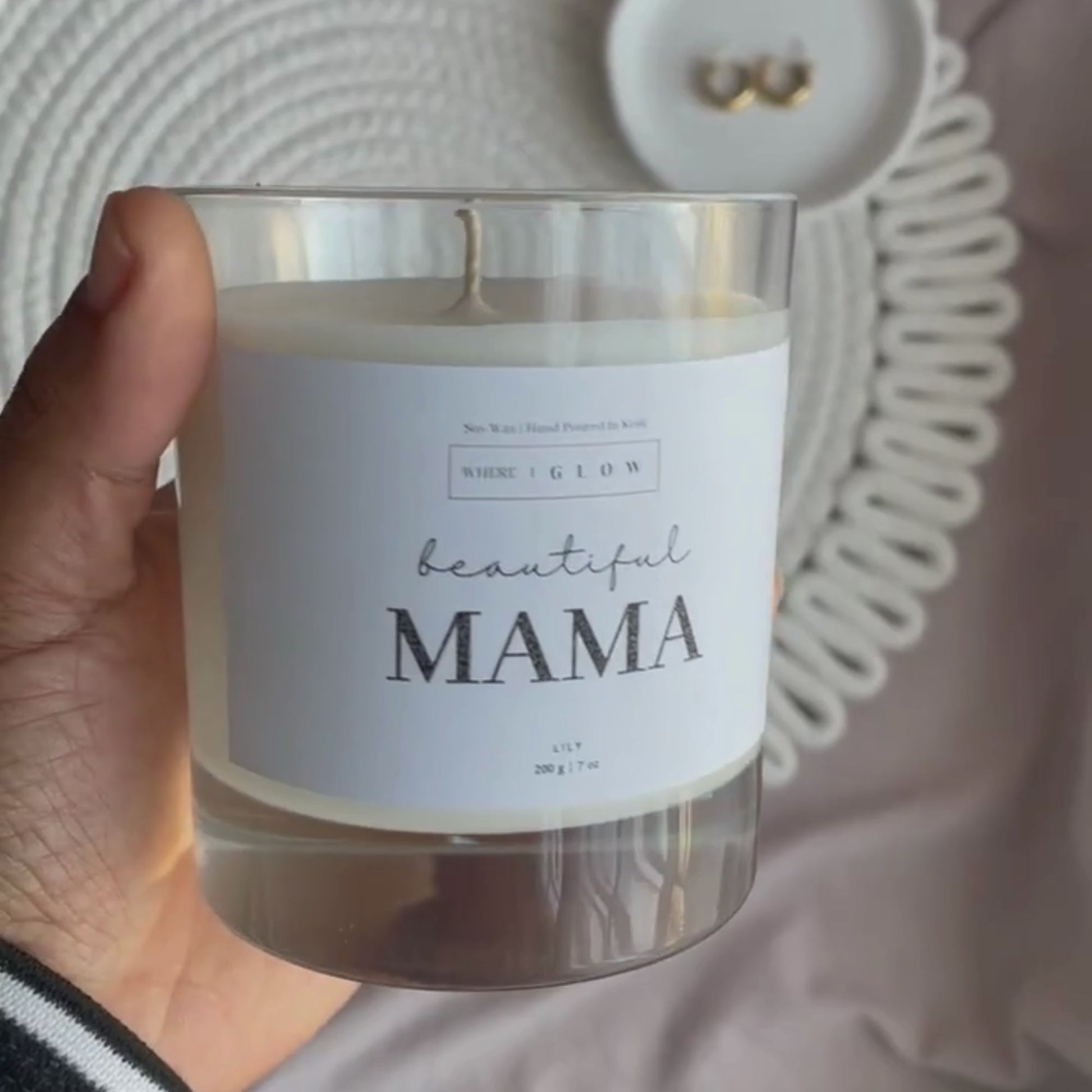 Vegan Mama Candle Scented Soy Candle Gift by Where I Glow